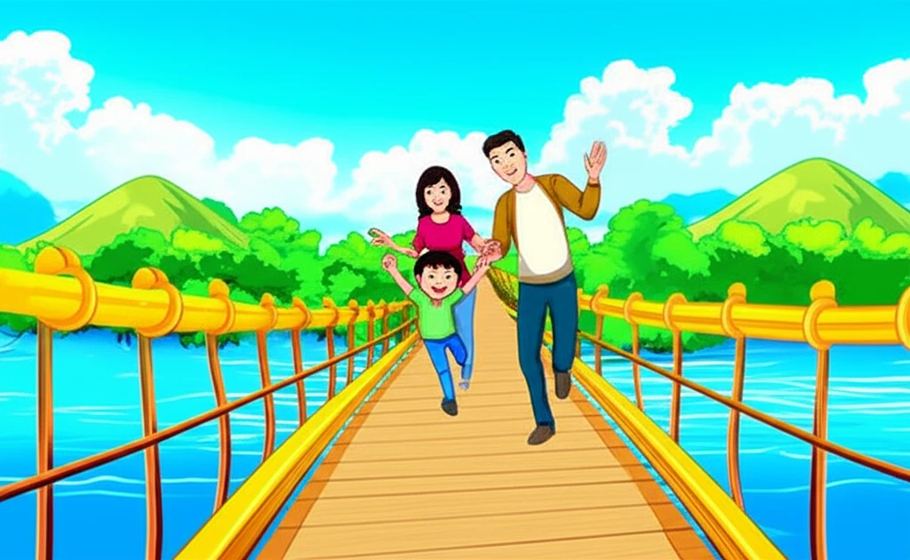 장성호 수변길 전경