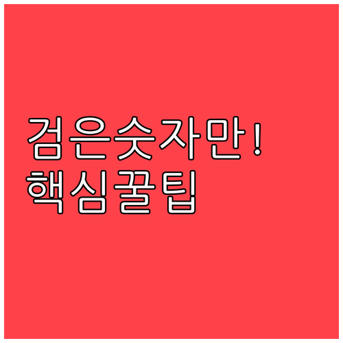도시가스 요금 고지서 작성법 | 계량기 검은 숫자만 기록해야 하는 이유
